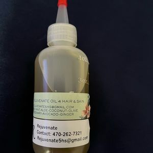 Home made beauty oil god for Hair and skin works well for Rankles.